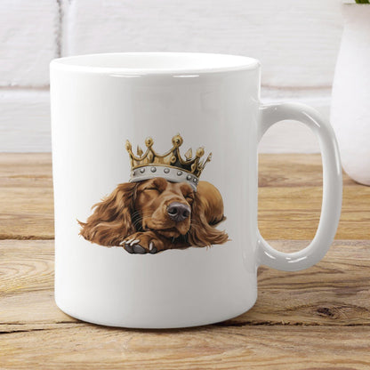 Schlafender Irish Setter - Tasse glossy - Multitalenty