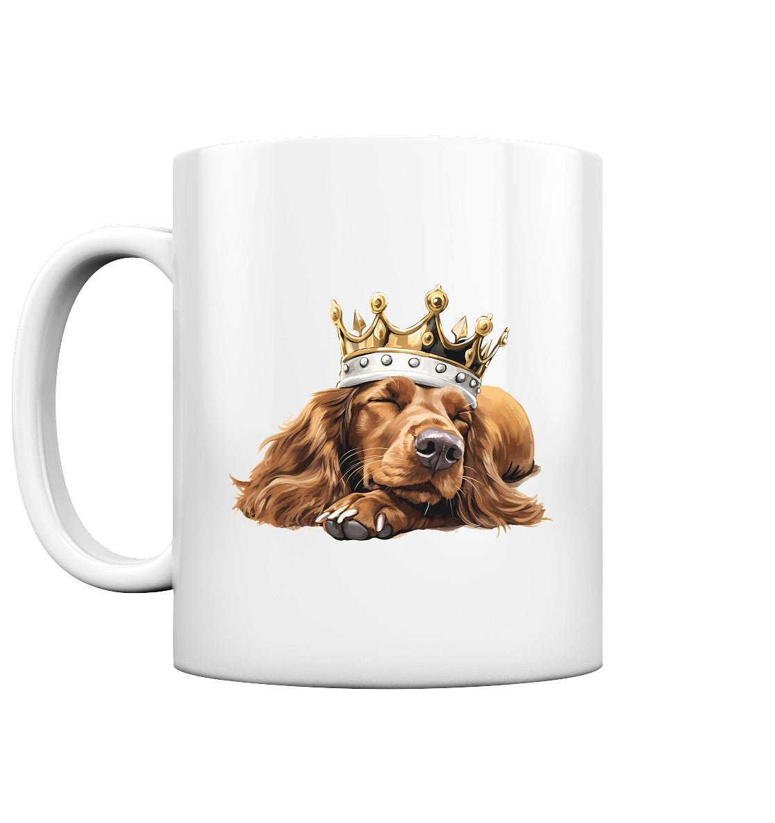 Schlafender Irish Setter - Tasse glossy - Multitalenty