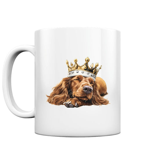 Schlafender Irish Setter - Tasse glossy - Multitalenty