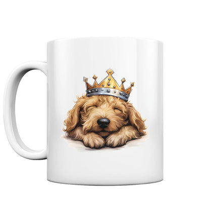 Schlafender Labradoodle - Tasse glossy - Multitalenty