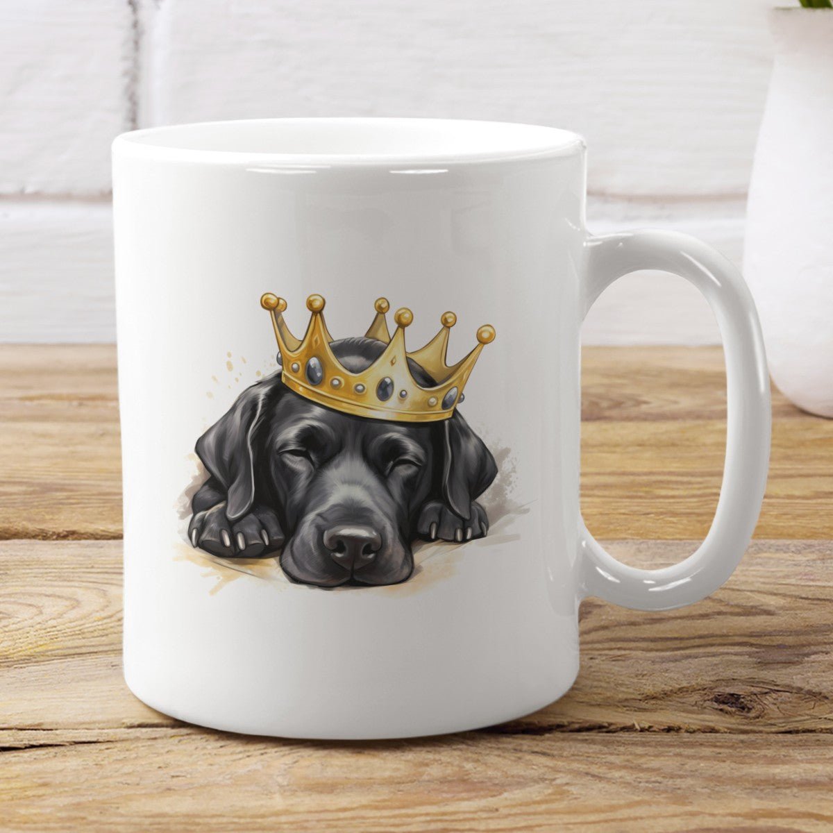 Schlafender Labrador schwarz - Tasse glossy - Multitalenty