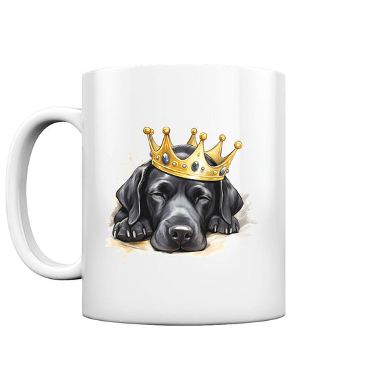Schlafender Labrador schwarz - Tasse glossy - Multitalenty