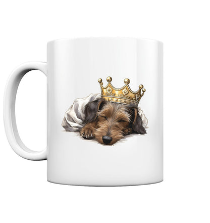 Schlafender Rauhaardackel - Tasse glossy - Multitalenty